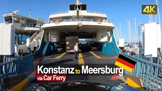 Driving from Konstanz to Meersburg in Southern Germany 🇩🇪, via Car Ferry
