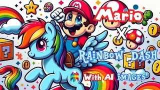 Mario X Rainbow Dash AI Images (Клип Русская Рать).