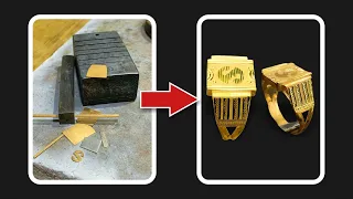 How Make Gold Ring | Gold Ring Making | Gents Box Ring Making l Signet Ring Making l Gold Gents Ring