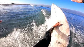 POV SURF | HIGH TIDE FUN BEACH BREAK!!
