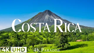 FLYING OVER COSTA RICA 4K UHD - Relaxing Music With Beautiful Natural Landscape - Amazing Nature
