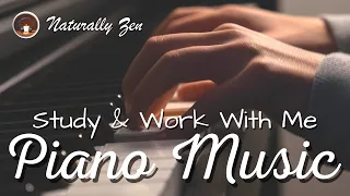 4-Hour Study With Me with Peaceful Piano Music - Pomodoro 45/15