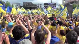 Montage vidéo vibrant FinaleTop 14 2010 ASM-USAP vécu en direct Place de Jaude. Emotion...