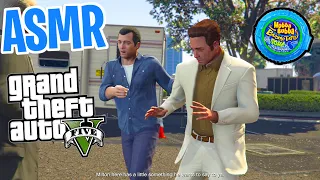 ASMR Gaming 😴 GTA 5 Story Mode Part 31! Relaxing Gum Chewing 🎮🎧 Controller Sounds + Whispering 💤