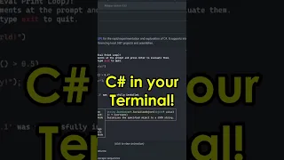 Write And Run C# In Your Terminal! | .NET Tips 5