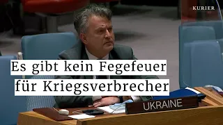 Ukrainischer Botschafter im UN-Sicherheitsrat: „Sie fahren direkt zur Hölle, Herr Botschafter"