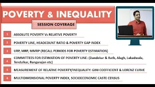 A to Z of POVERTY & INEQUALITY: URP, MRP, MMRP , GINI COEFFICIENT, LORENZ CURVE, MPI, SECC