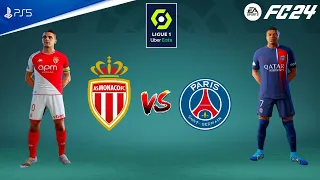 FC 24 - Monaco vs PSG | Ligue 1 23/24 Full Match | PS5™ [4K60]