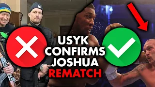 🚨OLEKSANDR USYK CONFIRMS ANTHONY JOSHUA REMATCH NEXT WILL LEAVE TO START CAMP!!!