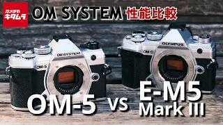 【カメラ比較】OM SYSTEM OM-5とOM-D E-M5 Mark IIIの違いを徹底検証！