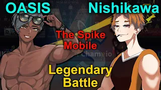 The Spike Mobile. Volleyball 3x3. OASIS vs Nishikawa. Legendary Battle. Oasis gameplay. Android game