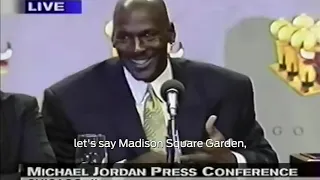 Michael Jordan 2nd Retirement Press Conference The Last Question by Steve McEwen (1999)