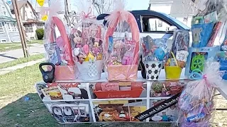 Selling Easter Baskets On The Street 2023