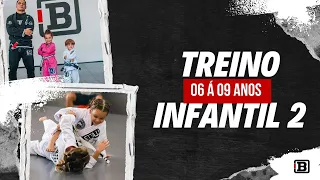 Treino jiu jitsu infantil 6 a 9 anos