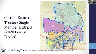 Lone Star College Board of Trustees Redistricting Committee Meeting, March 24, 2022