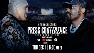 Tyson Fury vs Derek Chisora 3 | Final Press Conference