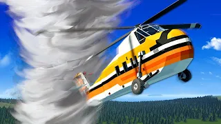 Tornado Survival in HELICOPTER! (Stormworks)