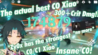 Best c0 Xiao of all time ? 300 Crit Dmg Xiao || ZyoX fail