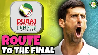 Djokovic's Route to the Final | ATP Dubai Open 2022 | GTL Tennis News