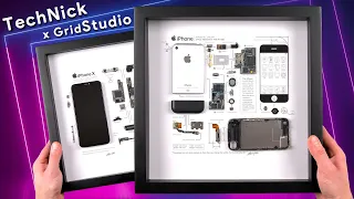 Iconic iPhones Disassembled & Framed