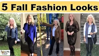 My Top 5 Fall Fashion Looks, Mature, over 50 Women