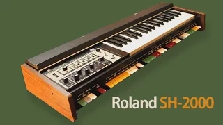 ROLAND SH-2000 Analog Synthesizer 1974 | HD DEMO