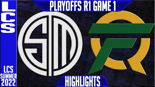 TSM vs FLY Highlights Game 1 | LCS Playoffs Summer 2022 Round 1 Lower | Team Solomid vs FlyQuest