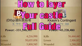 How to layer your castle to defend better| Full Guide| development video| watch till the end!