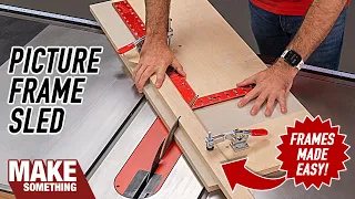 How to Make a Picture Frame Sled. Perfect Miters Every Time.