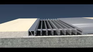 Expansion Joint Cover  for Base Isolated Buildings - K3D Seismic Joint  *HD*