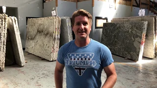 Steve and Justice explore the warehouse at $18.95 granite