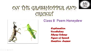 On the Grasshopper and Cricket Class 8 poem