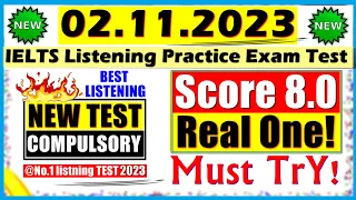 IELTS LISTENING PRACTICE TEST 2023 WITH ANSWERS | 02.11.2023