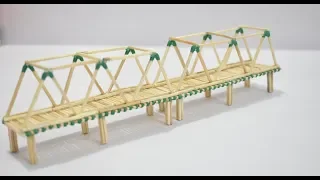 Matchstick Crafts Idea | How to Make Match Sticks Bridge Miniature Model