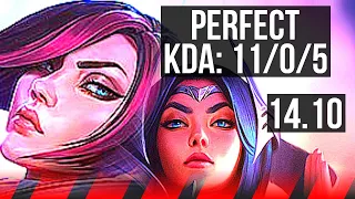 FIORA vs IRELIA (TOP) | 11/0/5, Legendary | KR Master | 14.10