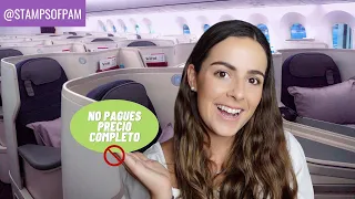 ¿CÓMO ES VIAJAR EN PRIMERA CLASE EN AVIÓN BARATO? ✈️🥂😮 / STAMPS OF PAM