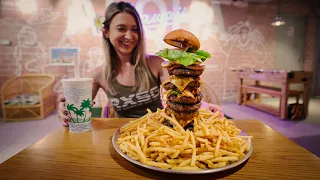 "No Man Can Beat This!" | The "Aloha" Hawaiian Burger Challenge