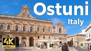 Ostuni, Italy Walking Tour (4k Ultra HD 60fps) – With Caption