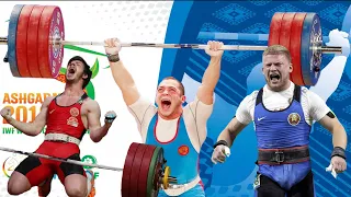 Чемпионат Мира WeightLifting/2018/Men 89/Артём Окулов /Павел Ходасевич/Реваз Давитадзе