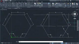 AUTOCAD 2D || RELATIVE POLAR CO-ORDINATE SYSTEM