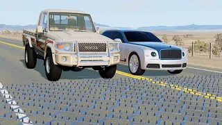 محاكي الحوادث : السيارات ضد الشوك 3# BeamNG.drive