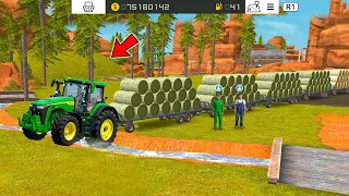 Making Biggest Role Bales Trolley In Fs 18 | Farming Simulator 18 Multiplayer Gameplay