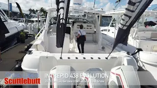 Walkthrough the NEW Intrepid 438 Evolution! @The 2020 Ft Lauderdale Int'l Boat Show!