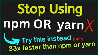 Say goodbye to NPM, YARN Try this instead | Bun is disrupting JavaScript land | bun js tutorial