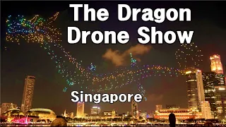 Singapore City: The Dragon Drone Show 2024 by Marina Bay Sands