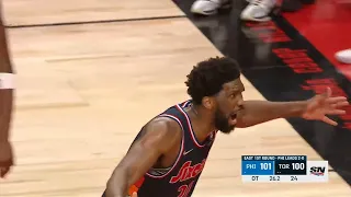 EMBIID GAME WINNER! Toronto Raptors vs Philadelphia 76ers Game 3 Final Minutes! 2021-22 NBA Playoffs