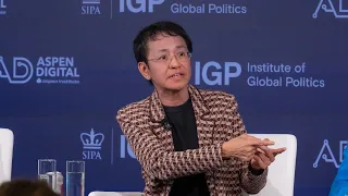 Maria Ressa: “We have lost agency. We live in different realities.”