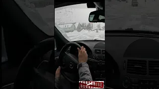 W211 Mercedes AMG vs Snow #Shorts