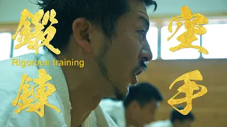 Rigorous Shidokan Training | Knuckle Push-ups | Ageshio Japan