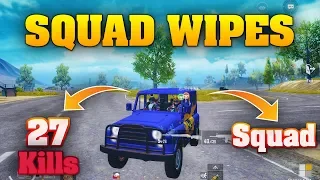 Squad Wipes + Get Chicken Dinner | SQUAD Gameplay | 27 kills | PUBG X
